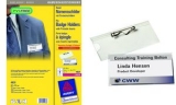 AVERY Zweckform Badge avec �pingle ondul�e, 60 x 90 mm