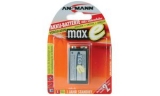 ANSMANN accus NiMH maxE rechargeables, 9V-Bloc, 200mAh