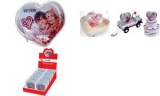HEYDA Boule de neige Coeur Clinqunat, dans pr�sentoir de
