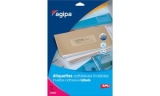 agipa �tiquettes invisibles, 99,1 x 67,7 mm, transparent