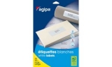 agipa Etiquettes multi-usage, 50 x 20 mm, blanches