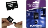 PLATINUM carte m�moire Micro SecureDigital  8 GB