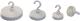 magnetoplan Aimants à crochet blanc 36 mm