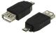 LogiLink Adaptateur USB 2.0, micro fiche mâle USB-B -