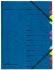 herlitz trieur A4 carton, 12 compartiments, bleu