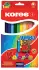 Kores Crayons de couleurs "JUMBO" étui carton de 12