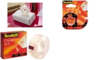 3M Scotch ruban adh�sif Cristal Clear 600, pack Caddy